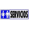 (6177-00 GS) ARCHIVO 2000 SEÑAL "SERVICIOS" 175X65 PVC GRIS