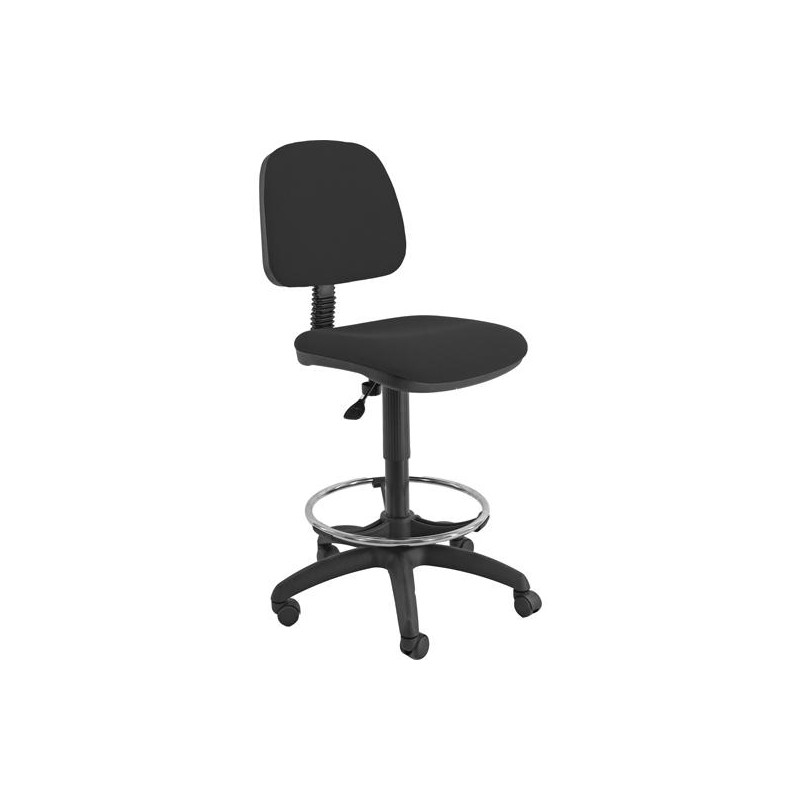 (EOE4S) UNISIT TABURETE ESOS E4S GIRATORIO REGULABLE C/RESPALDO REPOSAPIÉS TAPIZADO NEGRO (EOE4S) UNISIT TABURETE ESOS E4S GIRATORIO REGULABLE C/RESPALDO REPOSAPIÉS TAPIZADO NEGRO