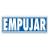 (6177-04 GS) ARCHIVO 2000 SEÑAL "EMPUJAR" 175X65 PVC GRIS
