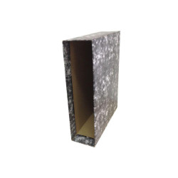 (093760) UNISYSTEM CAJETÍN PARA ARCHIVADOR PALANCA NOVOCLAS 65MM A4 CARTÓN FORRADO NEGRO