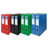 (92329) UNISYSTEM BOX COLOR MÓDULO 2 ARCHIVADORES PALANCA 65MM A4 FORRADOS PP NEGRO