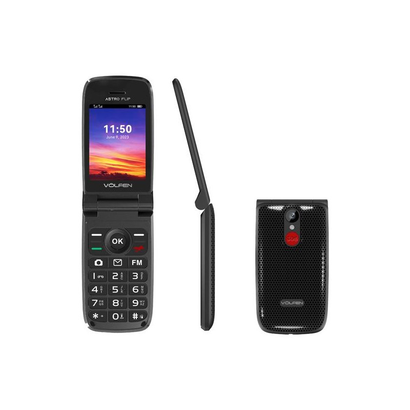(ASTROFLIP-NEGRO) VOLFEN TELEFONO MOVIL ASTRO FLIP TIPO CHONCHA NEGRO (ASTROFLIP-NEGRO) VOLFEN TELEFONO MOVIL ASTRO FLIP TIPO CHONCHA NEGRO