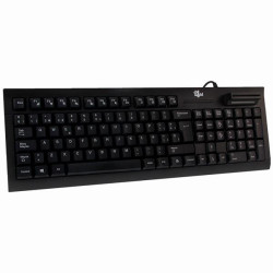 (MINIL_K) BIT4ID TECLADO CON LECTOR DE DNI (NO INCLUYE RATÓN) CABLE USB NEGRO