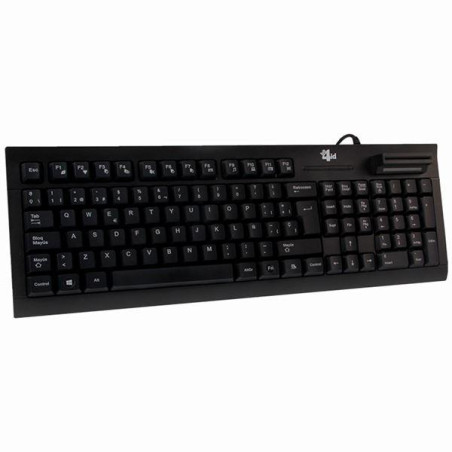 (MINIL_K) BIT4ID TECLADO CON LECTOR DE DNI (NO INCLUYE RATÓN) CABLE USB NEGRO