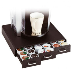 (CD902 NE) ARCHIVO 2000 ORGANIZADOR LA HORA DEL CAFÉ CON 3 CAJONES PARA ALMACENAJE DE CÁPSULAS NEGRO