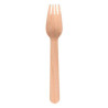 (33242) TENEDOR MADERA 16CM MARRÓN -100U-