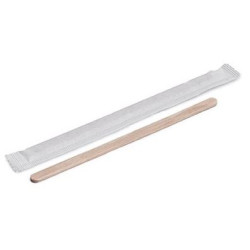 (35338) PALETINA DE MADERA 140X5X1 MM EN FUNDA DE PAPEL INDIVIDUAL -CAJA 500U-