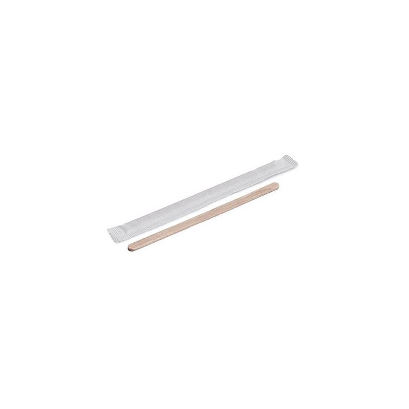 (35338) PALETINA DE MADERA 140X5X1 MM EN FUNDA DE PAPEL INDIVIDUAL -CAJA 500U-