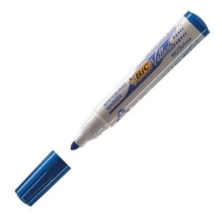(904938) VELLEDA MARCADOR PIZARRA BLANCA ECOLUTIONS 1701 PUNTA REDONDA AZUL CAJA 12 UD
