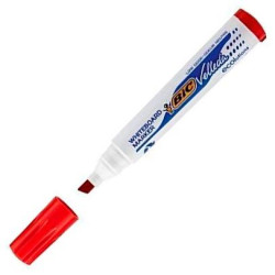 (904948) VELLEDA MARCADOR PIZARRA BLANCA ECOLUTIONS 1751 PUNTA BISELADA ROJO CAJA 12 UD