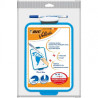 (841360) VELLEDA PIZARRA BLANCA 19X26 SCHOOL 19X26CM CON BORRADOR Y ROTULADOR AZUL