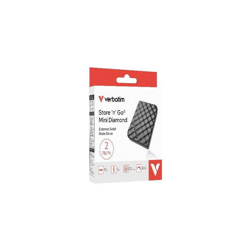 (32026) VERBATIM DISCO DURO EXTERNO SSD STORE 'N' GO MINI 2TB USB-C 3.2 NEGRO (32026) VERBATIM DISCO DURO EXTERNO SSD STORE 'N' GO MINI 2TB USB-C 3.2 NEGRO