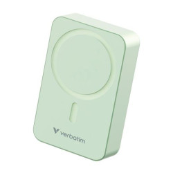 (32224) VERBATIM CARGADOR INALAMBRICO POWER BANK 20K MAH 1XUSB-C VERDE
