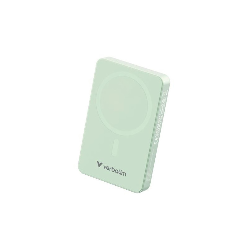 (32228) VERBATIM CARGADOR INALAMBRICO POWER BANK 10K MAH 1XUSB-C VERDE (32228) VERBATIM CARGADOR INALAMBRICO POWER BANK 10K MAH 1XUSB-C VERDE