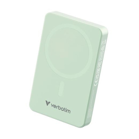 (32228) VERBATIM CARGADOR INALAMBRICO POWER BANK 10K MAH 1XUSB-C VERDE