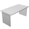(002-9+60111-9) ARTEXPORT MESA ESCRITORIO PRESTO 140 CON PATAS PANEL LATERALES TABLERO DE 22MM GRIS