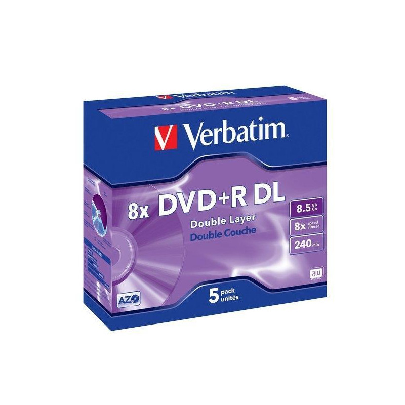 (43541) VERBATIM DVD+R DOBLE CAPA (43541) VERBATIM DVD+R DOBLE CAPA