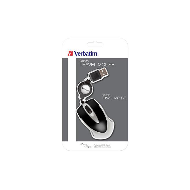 (49020) VERBATIM RATÓN GO MINI CABLE USB RETRÁCTIL USB 1000PPP ULTRAPORTÁTIL NEGRO (49020) VERBATIM RATÓN GO MINI CABLE USB RETRÁCTIL USB 1000PPP ULTRAPORTÁTIL NEGRO