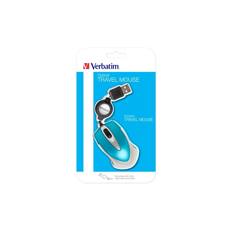 (49022) VERBATIM RATÓN GO MINI CABLE USB RETRÁCTIL 1000PPP ULTRAPORTÁTIL AZUL TURQUESA (49022) VERBATIM RATÓN GO MINI CABLE USB RETRÁCTIL 1000PPP ULTRAPORTÁTIL AZUL TURQUESA