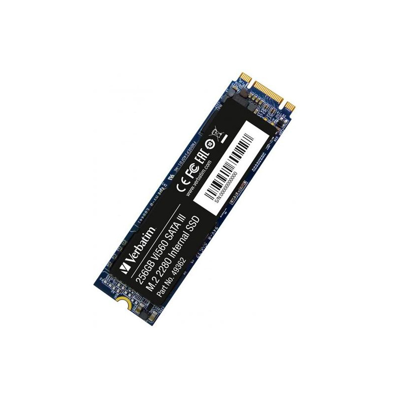 (49362) VERBATIM DISCO VI560 S3 M.2 SSD 256GB INTERNO SATA III (49362) VERBATIM DISCO VI560 S3 M.2 SSD 256GB INTERNO SATA III