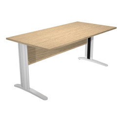 (003-C+30511) ARTEXPORT MESA ESCRITORIO PRESTO 160 CON PATAS DE METAL TABLERO 22MM ROBLE