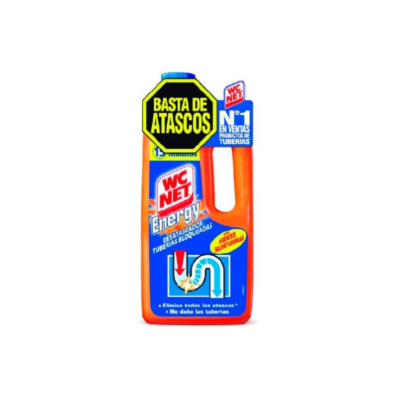 (6309346) WCNET GEL LIMPIADOR DESATASCADOR DE TUBERÍAS ENERGY BOTELLA 1L (6309346) WCNET GEL LIMPIADOR DESATASCADOR DE TUBERÍAS ENERGY BOTELLA 1L