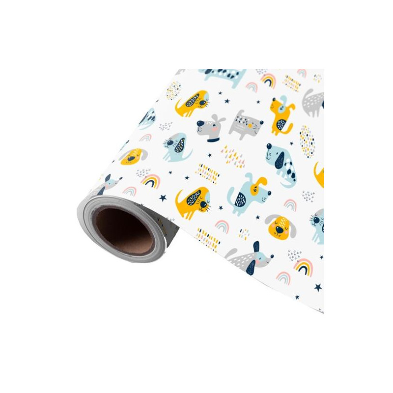 (3150224U) WONDER WRAPPER PAPEL DE REGALO BOBINA 62CM X 80M 4KG INFANTIL PUPPIES (3150224U) WONDER WRAPPER PAPEL DE REGALO BOBINA 62CM X 80M 4KG INFANTIL PUPPIES