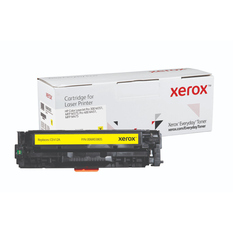 (006R03805) XEROX EVERYDAY TONER AMARILLO PARA LASERJET PRO 300/400 COLOR - M 351A - MFP M375 NW/M451DN/DW/NW - 305A - CE412A (006R03805) XEROX EVERYDAY TONER AMARILLO PARA LASERJET PRO 300/400 COLOR - M 351A - MFP M375 NW/M451DN/DW/NW - 305A - CE412A