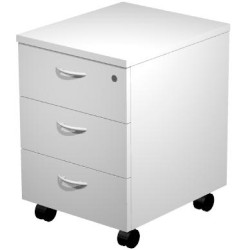 (60021-9) ARTEXPORT CAJONERA PRESTO 3 CAJONES C/RUEDAS GUÍAS METÁLICAS CERRADURA GRIS -DESMONTADO-