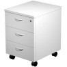 (60021-9) ARTEXPORT CAJONERA PRESTO 3 CAJONES C/RUEDAS GUÍAS METÁLICAS CERRADURA GRIS -DESMONTADO-