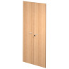 (60075M-6) ARTEXPORT PAREJA DE PUERTAS PARA ESTANTERÍA ALTA PRESTO 18MM CON CERRADURA HAYA