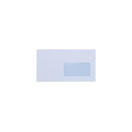 (877S1122VD/500) YOSAN SOBRE OFFSET 90GR 115X225 BLANCO TIRA AUTOADHESIVA Y CON VENTANA DERECHA -500U-