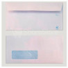 (877S1122VI/500) YOSAN SOBRE OFFSET 90GR 115X225 BLANCO TIRA AUTOADHESIVA Y CON VENTANA IZQUIERDA -500U-
