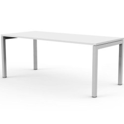 (66003-3+86711N+86308) ARTEXPORT MESA ESCRITORIO VENERE 160 CON 4 PATAS DE METAL 40X40MM TABLERO 22MM BLANCO