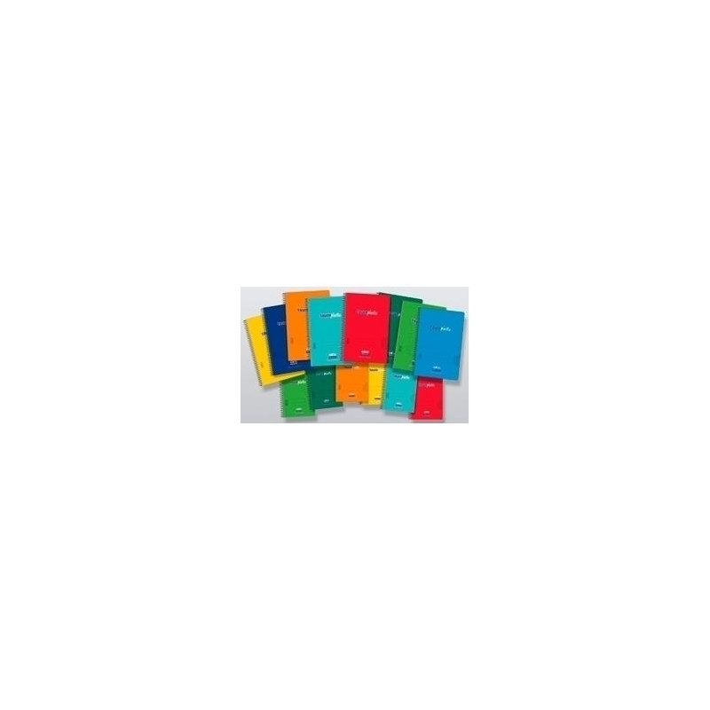 (6285-L-90) ZORRILLA CUADERNO ESPIRAL TAUROPLASTIC 80H FOLIO 90GR LISO T/ PP COLORES SURTIDOS (6285-L-90) ZORRILLA CUADERNO ESPIRAL TAUROPLASTIC 80H FOLIO 90GR LISO T/ PP COLORES SURTIDOS