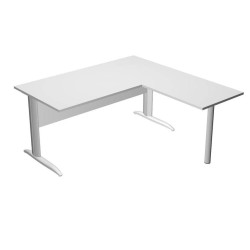 (ML003M-BL) ARTEXPORT MESA ESCRITORIO PRESTO CON PATAS METAL 160 + ALA LATERAL 79X60 BLANCO