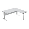 (ML003M-GR) ARTEXPORT MESA ESCRITORIO PRESTO CON PATAS METAL 160 + ALA LATERAL 79X60 GRIS
