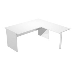 (ML003P-BL) ARTEXPORT MESA ESCRITORIO PRESTO PATAS PANEL LATERAL 160 + ALA LATERAL 79X60 BLANCO