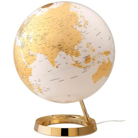 (0331F7NQINLQQ) ATMOSPHERE ESFERA TERRESTRE LUMINOSA LIGHT & COLOUR METAL GOLD 30 CM CON LUZ ORO METÁLICO