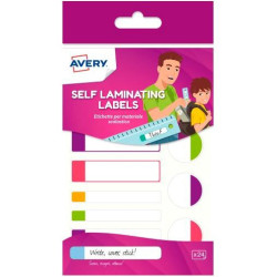 (APFLUO24-UK) AVERY ETIQUETAS ADHESIVAS PARA EL MATERIAL ESCOLAR 12 X 2H C/FLUORESCENTES