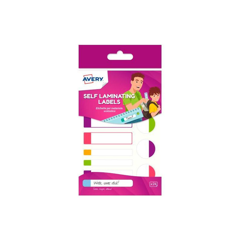 (APFLUO24-UK) AVERY ETIQUETAS ADHESIVAS PARA EL MATERIAL ESCOLAR 12 X 2H C/FLUORESCENTES (APFLUO24-UK) AVERY ETIQUETAS ADHESIVAS PARA EL MATERIAL ESCOLAR 12 X 2H C/FLUORESCENTES
