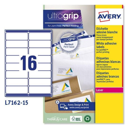 (L7162-15) AVERY ETIQUETAS ADHESIVAS PARA ENVÍOS 99