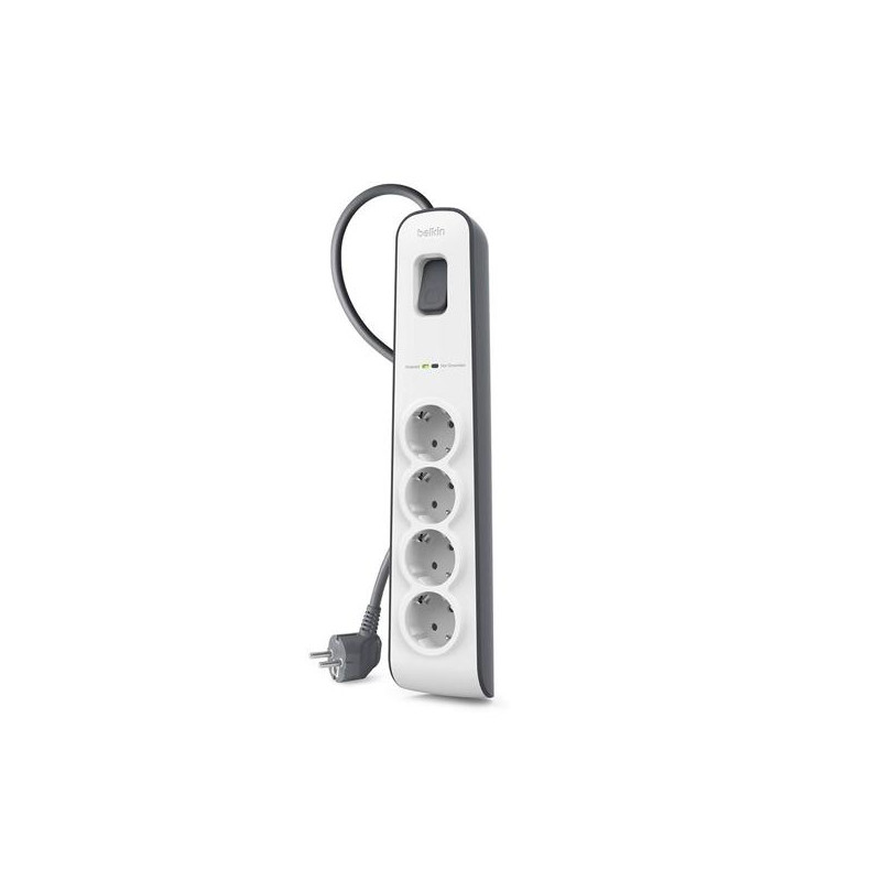 (BSV400VF2M) BELKIN REGLETA DE PROTECCION CONTRA SOBRETENSIONES CON 4 TOMAS BOTÓN DE APAGADO Y ENCENDIDO 2 METROS BLANCO/GRIS (BSV400VF2M) BELKIN REGLETA DE PROTECCION CONTRA SOBRETENSIONES CON 4 TOMAS BOTÓN DE APAGADO Y ENCENDIDO 2 METROS BLANCO/GRIS