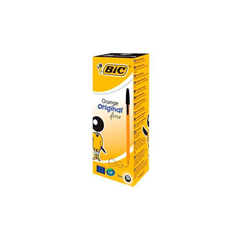 (8099231) BIC BOLÍGRAFO NARANJA ORIGINAL FINE NEGRO CAJA 20 UD (8099231) BIC BOLÍGRAFO NARANJA ORIGINAL FINE NEGRO CAJA 20 UD