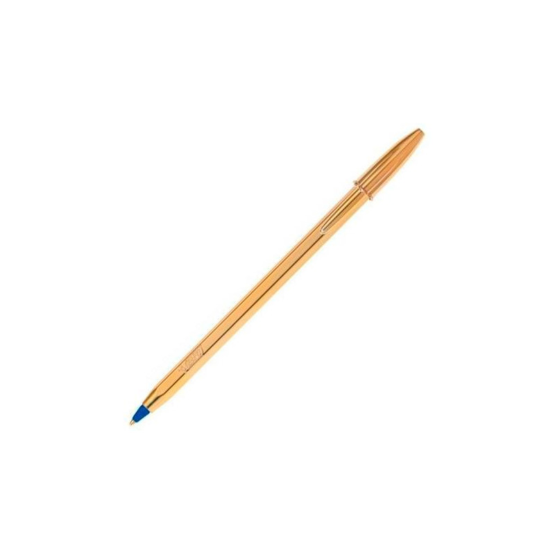 (9213401) BIC BOLÍGRAFO CRISTAL SHINE GOLD AZUL CAJA 20 UD (9213401) BIC BOLÍGRAFO CRISTAL SHINE GOLD AZUL CAJA 20 UD