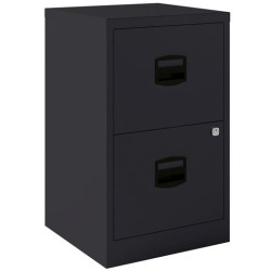 (PFA2-AV1) BISLEY ARCHIVADOR METALICO 2 CAJONES ARCHIVO CARPETAS COLGANTES A4 FONDO 40CM ANTRACITA