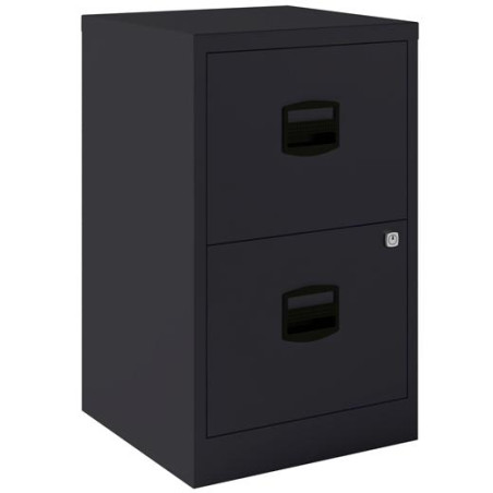 (PFA2-AV1) BISLEY ARCHIVADOR METALICO 2 CAJONES ARCHIVO CARPETAS COLGANTES A4 FONDO 40CM ANTRACITA