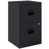 (PFA2-AV1) BISLEY ARCHIVADOR METALICO 2 CAJONES ARCHIVO CARPETAS COLGANTES A4 FONDO 40CM ANTRACITA