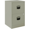 (PFA2-V7) BISLEY ARCHIVADOR METALICO 2 CAJONES ARCHIVO CARPETAS COLGANTES A4 FONDO 40CM GRIS
