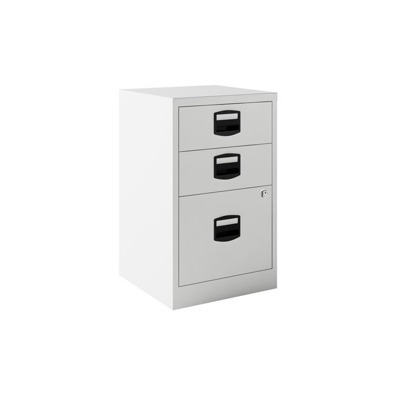 (PFA3-BA5) BISLEY CAJONERA METÁLICA PF 2 CAJONES PERSONALES + 1 CAJÓN ARCHIVO FIJA FONDO 40CM BLANCO (PFA3-BA5) BISLEY CAJONERA METÁLICA PF 2 CAJONES PERSONALES + 1 CAJÓN ARCHIVO FIJA FONDO 40CM BLANCO
